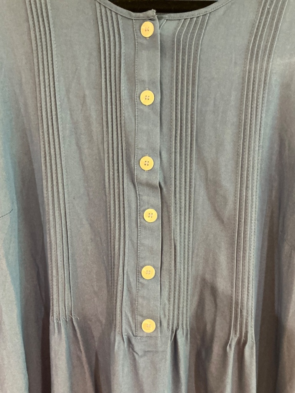 Denim color Bloomchic maxi style dress with pockets - Picture 7 of 9